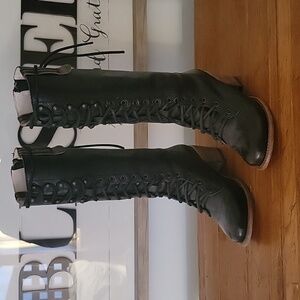 Freebird Granny Black Boots size 9